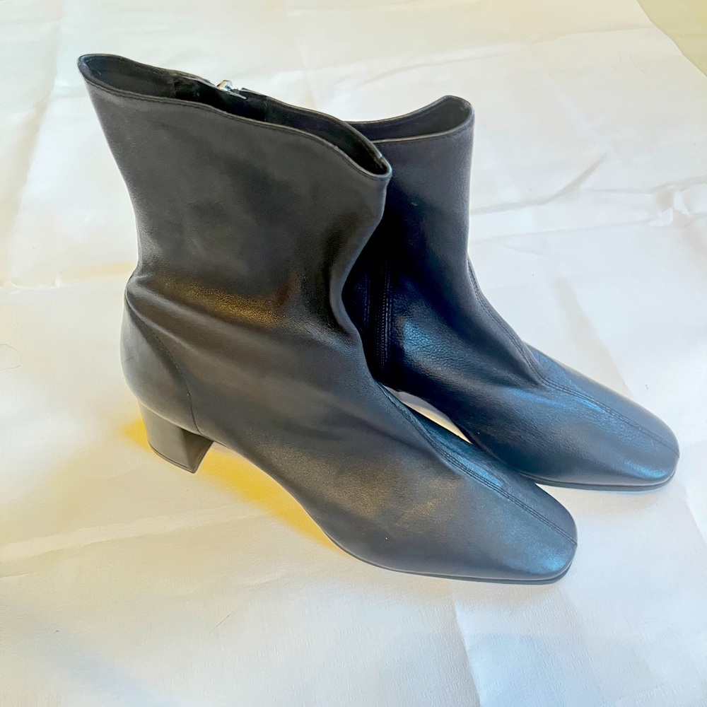 Zara Zip Ankle boot Leather